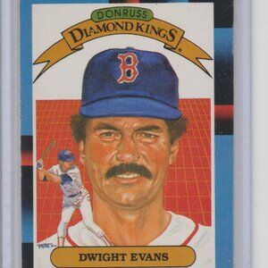 RARE & Vintage Dwight Evans 1988 Donruss Diamond Kings Collectible Card